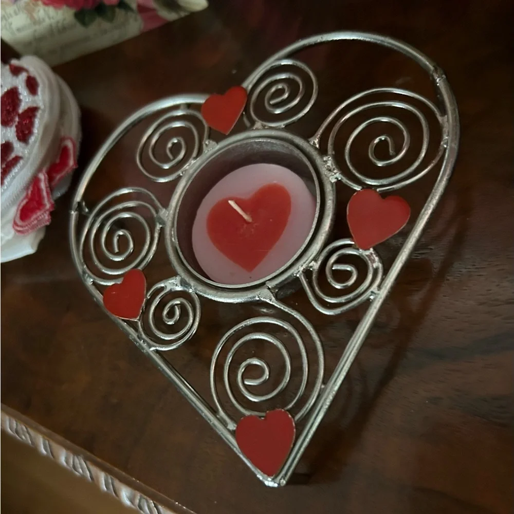 Vintage Tealight Heart